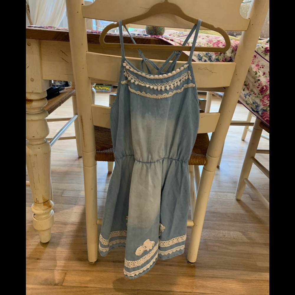Girls Hannah banana denim dress size 7